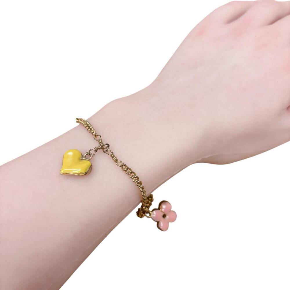 LOUIS VUITTON Gold Monogram Charm Bracelet - Picture 3 of 6